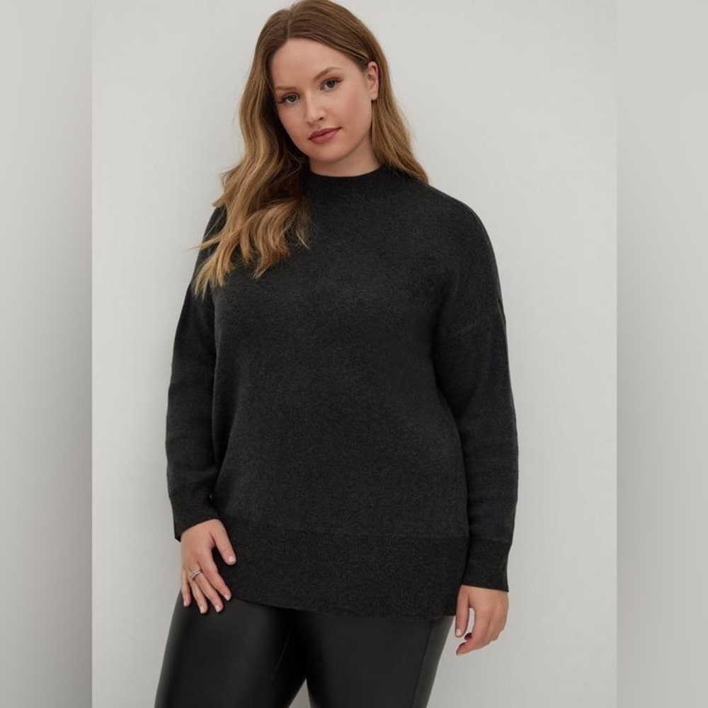 Torrid Everyday Plush Pullover Mock Neck Tunic Sweater Size 2x
